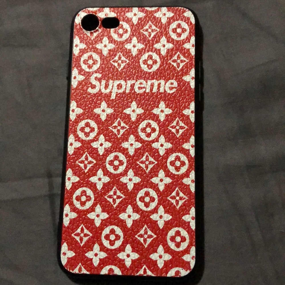 IPhone 8 authentic supreme and Louis Vuitton case